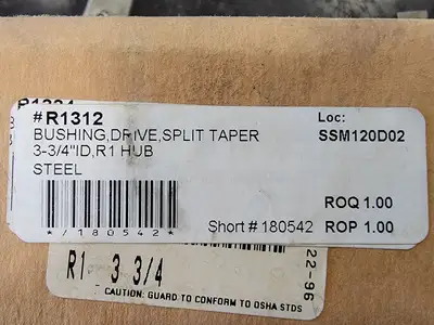Split Taper Bushing R1312 R1 3-3/4