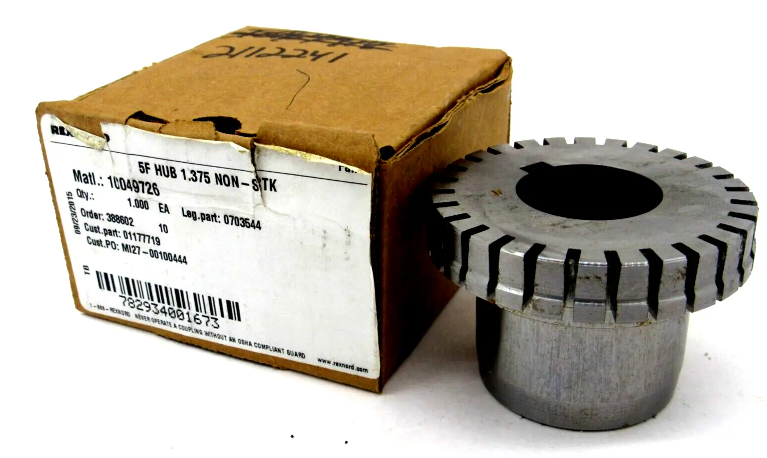 NEW REXNORD 5F HUB 1.375 0703544