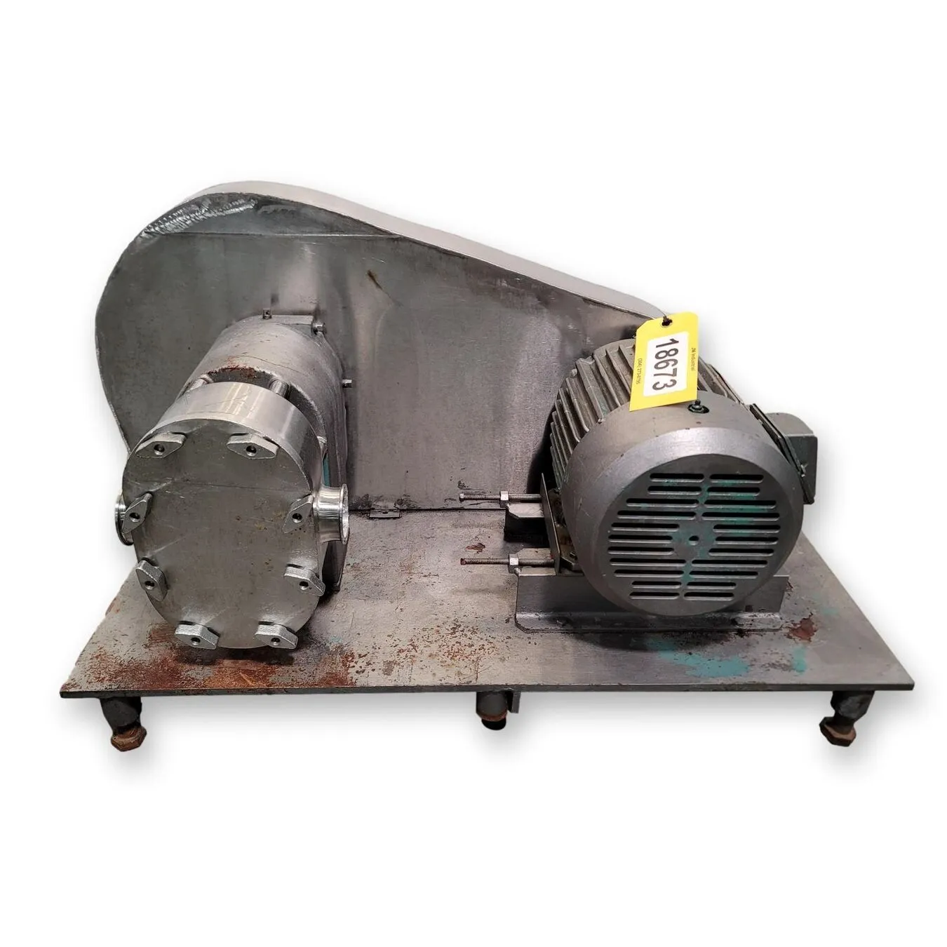 Used 5HP Tri-Clover Sanitary Positive Displacement Pump