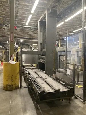 Priority One Automatic Bulk Container Depalletizer - Low Level