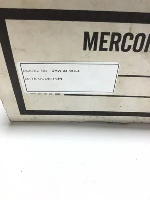 Mercoid Control DAW-33-153-4 Bourdon Tube Pressure Switch