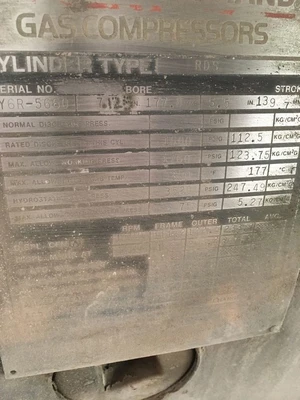 Used Ingersol Rand Qty 2 One Unit dissembled RDS2 See Pictures for Information Gas Compressors Oklahoma US | Borderless Services #1378225