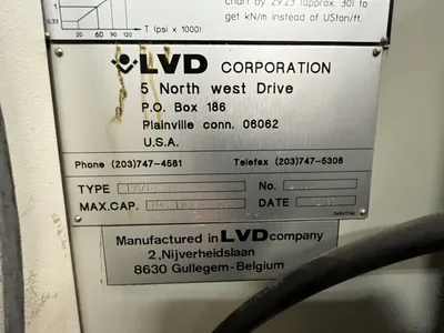 1993 LVD 190/10 PPE Press Brakes | Bud's Equipment Sales (3)