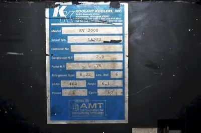 USED KOOLANT KOOLERS KV 2000