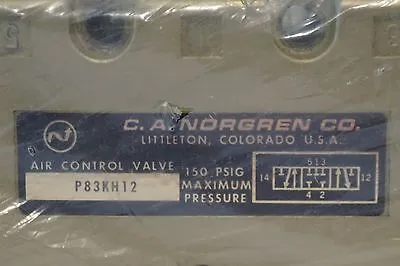 NEW NORGREN P83KH12 AIR CONTROL VALVE 150 PSIG