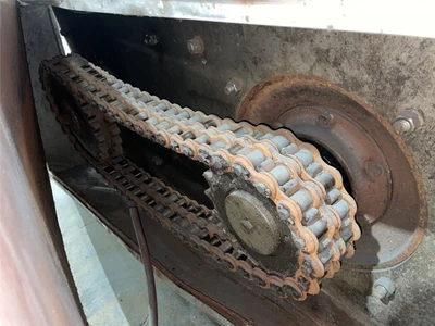 24" Diameter x 20'6" L Wolfking Stainless Incline Screw Conveyor