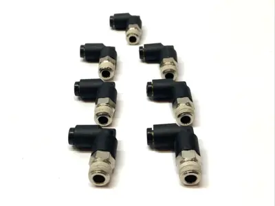 New | in-Stock Legris Push to Connect Threaded Elbow Fitting LOT OF 7 Parts (Hydraulics and Pneumatics) Michigan US | Maverick Industrial Sales #1441677