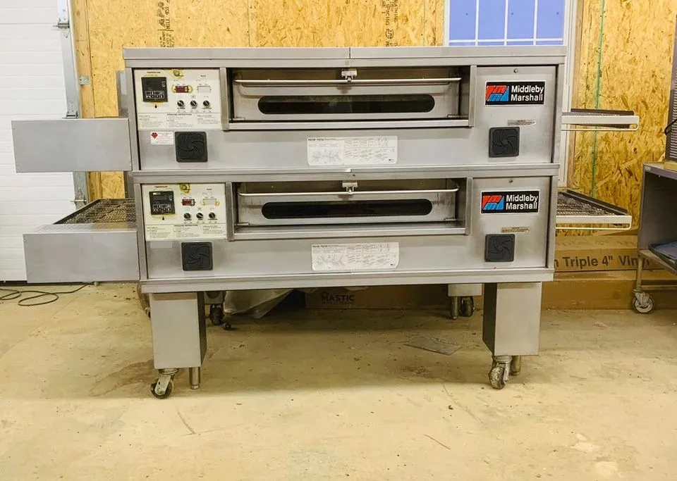 Middleby Marshall PS570G Double Stack Conveyor Pizza Ovens Tested / Working!