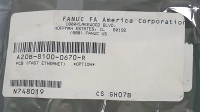 NEW FANUC A06B-8100-0670-R FAST ETHERNET PC BOARD A06B81000670R