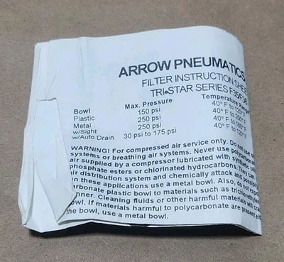 NEW Arrow F352F5 FU