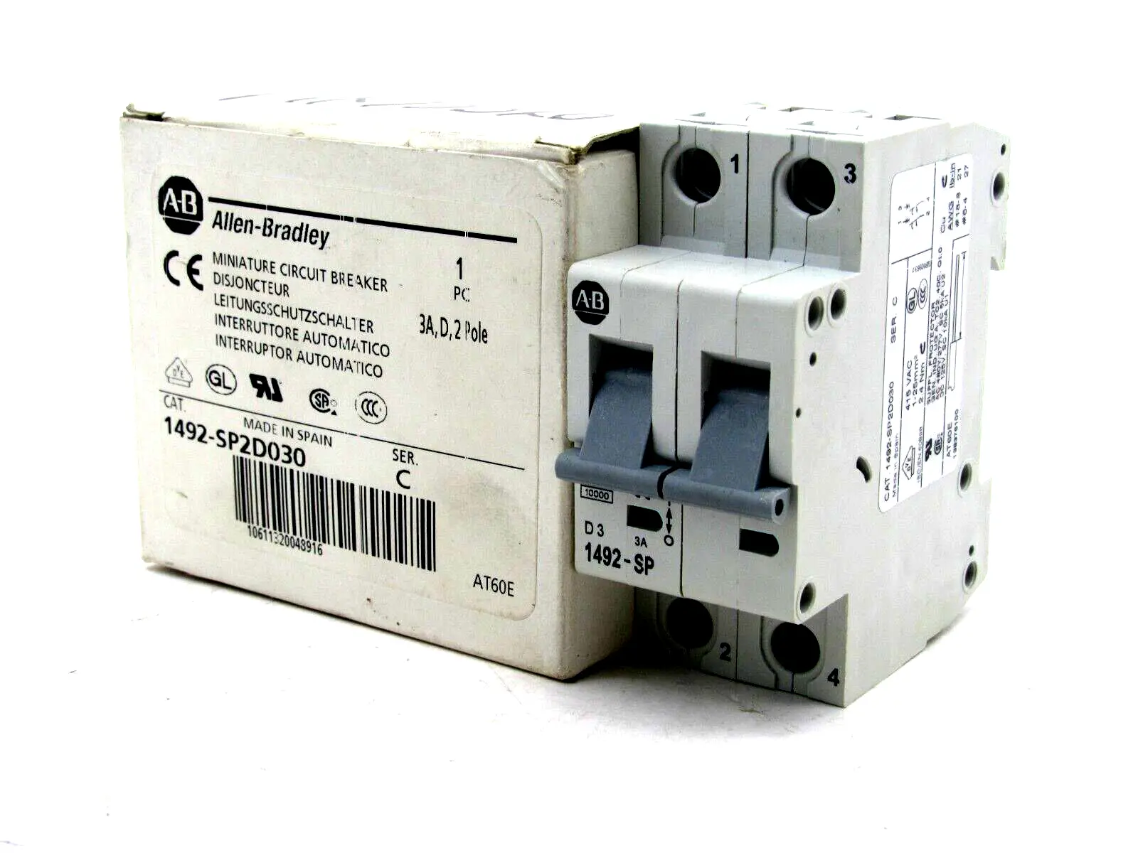 ALLEN BRADLEY 1492-SP2D-030 CIRCUIT BREAKER 1492SP2D030 NEW SURPLUS
