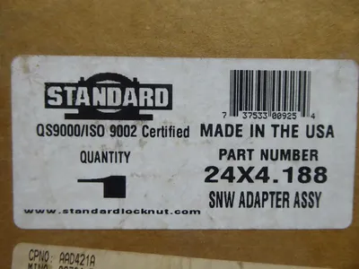 Standard 24X4.188 SNW Adapter Assembly New NIB