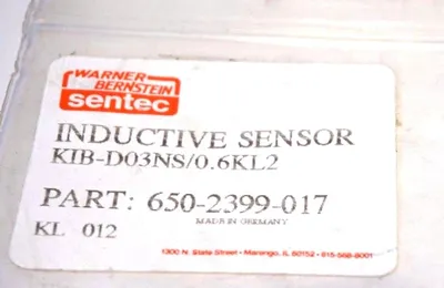 NEW WARNER BERNESTEIN KIB-D03NS/0.6KL2