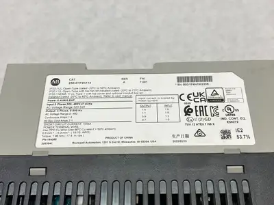 USED ALLEN-BRADLEY SER. A POWERFLEX 525 0.4KW 0.5HP AC DRIVE 3-PHASE