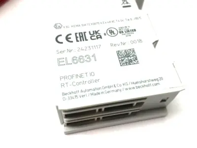 USED BECKHOFF ETHERCAT 2-PORT COMMUNICATION INTERFACE, PROFINET RT CONTROLLER
