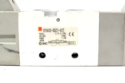 USED SMC VF3433-5DZ1-02T SOLENOID VALVE VF34335DZ102T
