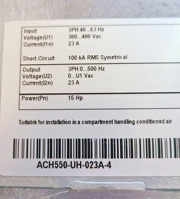 USED ABB ABB ACH550-UH-023A-4