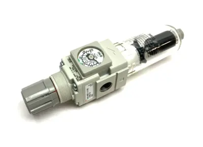 SMC AW20K-N02CE-Z-B-X406 Modular Filter Regulator, Built-in Gauge - Used