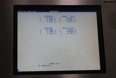 HAAS Vertical Machining Center Model VF-3B