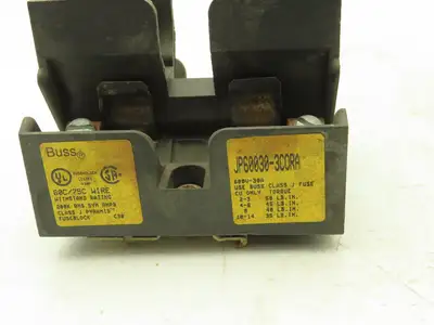 Bussmann JP60030-3CORA Pyramid /Open Style Fuse Block 600V-30A 3 Pole Lot of 6