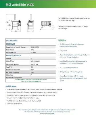 NEW 2026 BACE V43DC