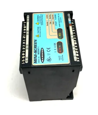 USED BANNER ENGINEERING MINI-SCREEN DIN CONTROL MODULE, BLANKING 2-BEAM FLOATING, 44469