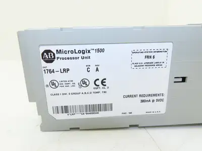 Allen Bradley 1764-LRP MicroLogix 1500 Processor Unit Ser C Rev A FRN 6
