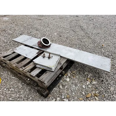 Used 9" Wide. X 25' Long Stainless Steel Belt Conveyor