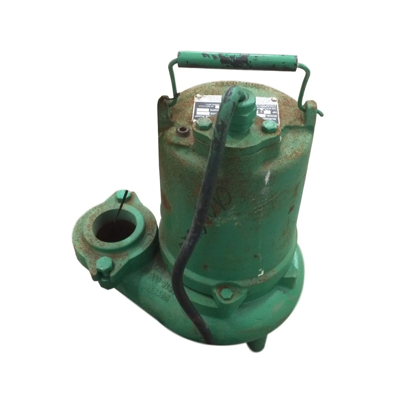 Used 3/4HP Hydromatic Submersible Sump Sewage Pump Model SK75M4