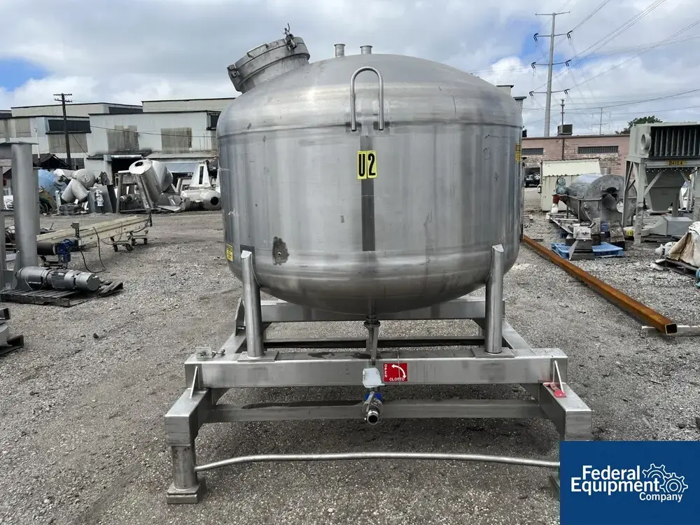 USED Cherry-Burrell 650 Gal Cherry Burrell Receiver Tank, 316 S/S, 20#
