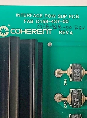INTERFACE POW SUP PCB FAB 0158-437-00 COHERENT BOARD