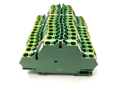 USED WEIDMÜLLER DOUBLE LEVEL TERMINAL BLOCK ZDK 2,5PE LOT OF 14