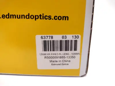 New | in-Stock Edmund Optics 12mm, 400-2000mm Primary WD HR Fixed Focal Length Lens Optics Michigan US | Maverick Industrial Sales #1391982