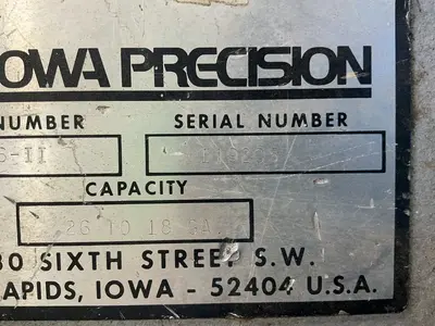 Used IOWA PRECISION FHA456II Seam Closers Ohio US | HGR 24 #1550050