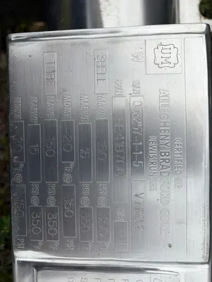 Used ALLEGHENY BRADFORD CORP. 150 PSI Heat Exchangers New Jersey US | Perry Equipment #118471