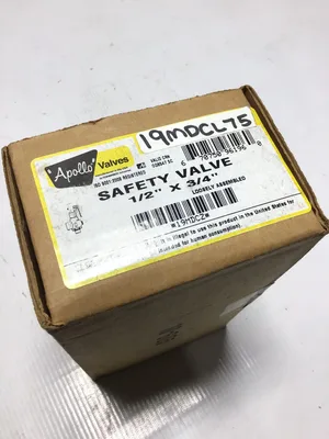 Apollo 19MDCL75 Pressure Relief Valve 1/2″ NPT Set 75 PSIG CAP 534