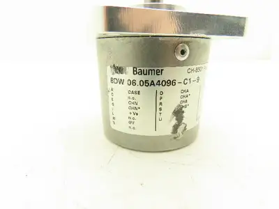 Baumer Electric BDW 06.05A4096-C1-9 Rotary Encoder 1-30VDC 10mm Shaft N921