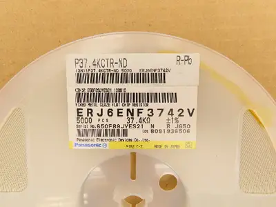 Panasonic ERJ-6ENF3742V Chip Resistor Tape And Reel 37.4 kOhms ± 1% 5000 Pcs