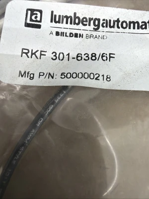 NEW Lumberg RKF 301-638/6F