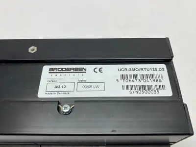 USED BRODERSEN COMPACT I/O OUTSTATION/ DATA LOG MODULE