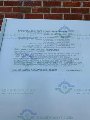 USED LABCONCO 302419101 LOGIC BIOSAFETY CABINET 4' CLASS II TYPE A2 W/ HYDRAULIC LEGS