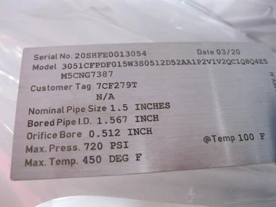 NEW Rosemount 3051 CFP DF015W3S0512D52AA1P2V1V2QC1Q8Q4E5M5CNG7387