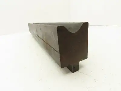 Press Brake Die 19-7/8" L 3/4" Round U Bend 1-1/8" W 3/8" D 2-1/4" H 1/2" Tang