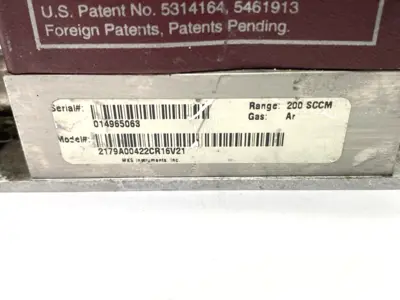 USED MKS INSTRUMENTS MASS FLO FLOW SWITCH CONTROLLER 200 SCCM RANGE