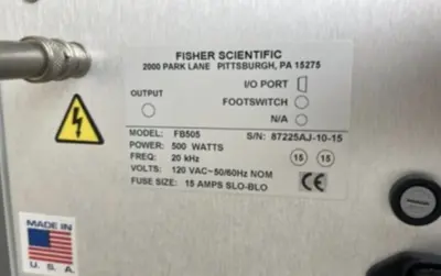 Used FISHER SCIENTIFIC _UNKNOWN_ Homogenizers California US | Biotech Equipment Sales #1464617