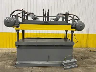 40 TON X 36" X 94" AIRAM 4 POST PNEUMATIC CUTOFF PRESS: STOCK #22485