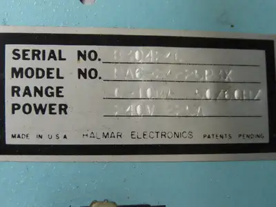 Halmar PA6-24225P3X Thyristor Power Controller Range 0-10MA 240V 225A