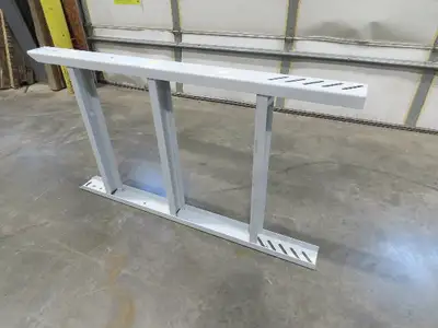 Hytrol HPS 31"W Conveyor Leg 54" Top Section Extension No Brackets WHITE