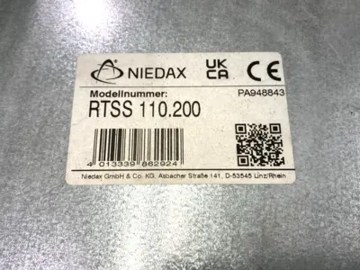 USED NIEDAX CABLE TRAY SYSTEM T-PIECE & RTSDVRS 200-2.0 S ANTISLIP COVER
