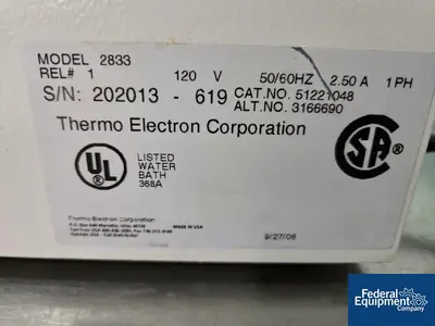 Used Thermo Scientific Thermo Scientific Microprocessor Controlled 280 Series Water Bath Lab Water Baths Ohio US | Federal Equipment Company #1256581